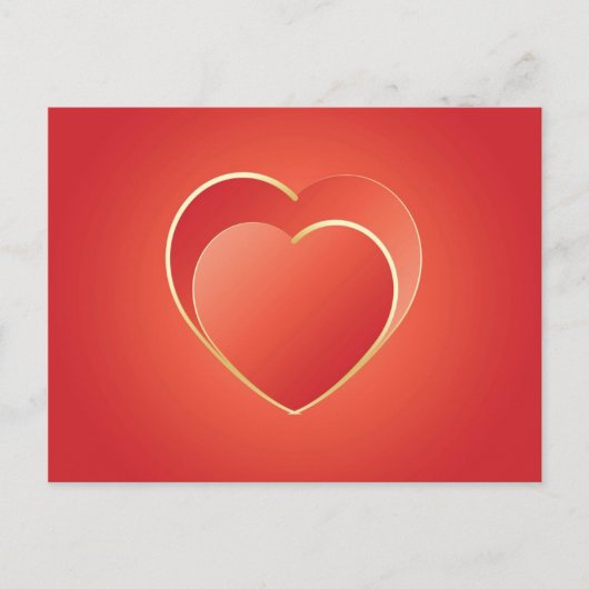 二ハート ポストカード (正面)