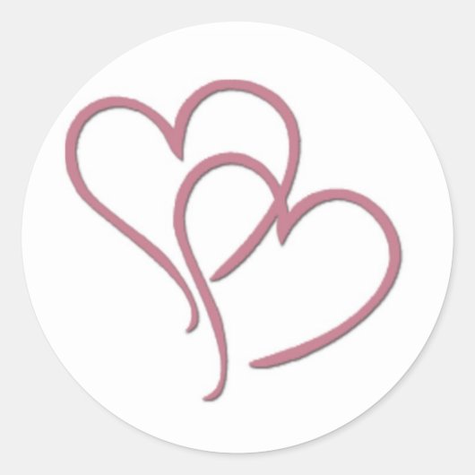 二ハート... ラウンドシール (正面)