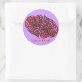 二ハート ラウンドシール (バッグ)