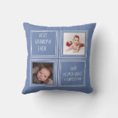 二パーソナライズされた写真テンプレート一つ クッション (裏面)