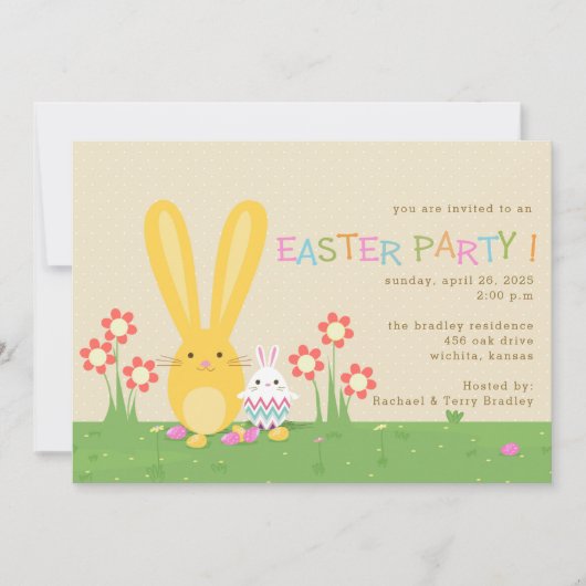 二ブンニースイースターパーティー 招待状 (正面)