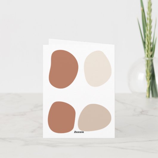 二モダン回結婚記念 カード (裏面)