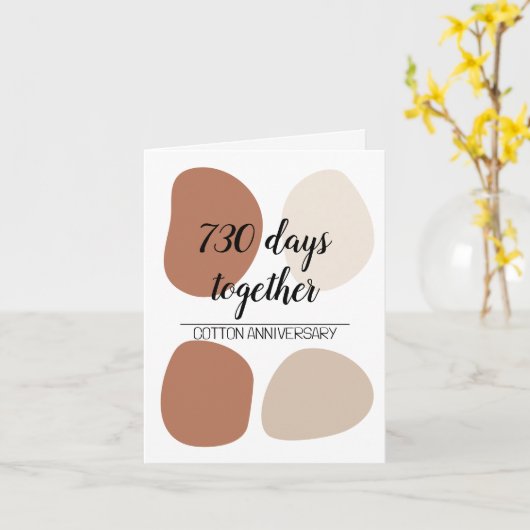 二モダン回結婚記念 カード (黄色い花)