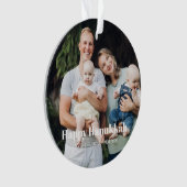 二モダン面両面カスタム文字ハヌカ オーナメント (正面)