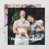 二モダン面両面カスタム文字ハヌカ シーズンカード (正面/裏面)