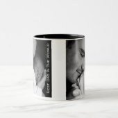 二ユニーク音マグカップパパのギフト ツートーンマグカップ (中央)