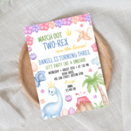 二レックスボーイダーズ誕生日招待状 招待状