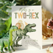 二レックス恐竜誕生日招待状 招待状