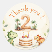 二レックス恐竜2回目 ラウンドシール (正面)