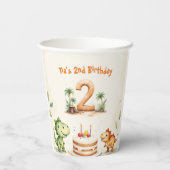 二レックス恐竜2回目 紙コップ (裏面)