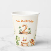 二レックス恐竜2回目 紙コップ (正面)