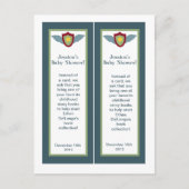 二ヴィンテージ飛行機ブックマーク インビテーションポストカード (正面)