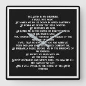 二三詩篇 スクエア壁時計 (正面)