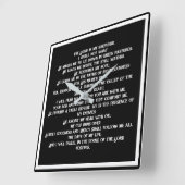 二三詩篇 スクエア壁時計 (傾斜)