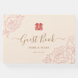二中国のエレガント重の幸福結婚の ゲストブック