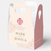 二中国のエレガント重の幸福結婚牡丹 フェイバーボックス (オープン)