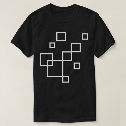 二乗幾何学組成 Tシャツ (デザイン正面)
