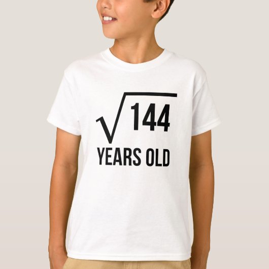 二乗根12歳の Tシャツ (正面)