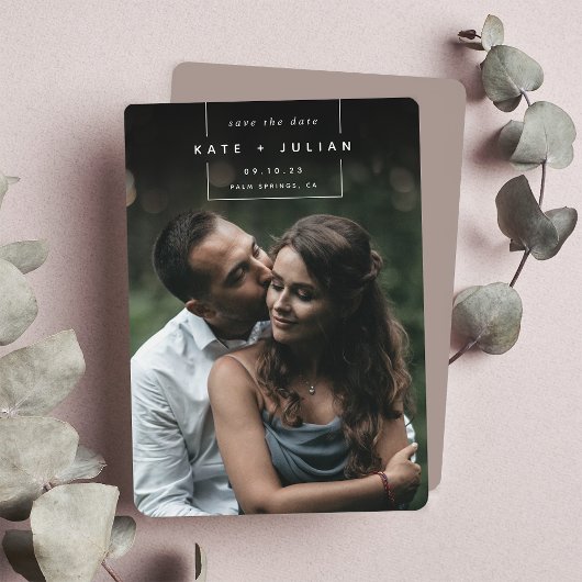 二乗遠くに |縦シンプルモダン写真 セーブザデート