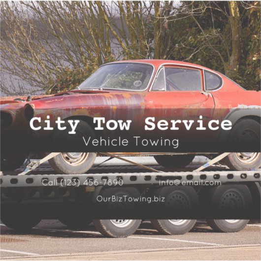 二事業会社の自動車広告事業 シール (正面)