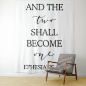 「二人が一つになる」結婚の背景式 タペストリー (インサイチュ)