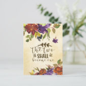 二人が一つになる 聖書 結婚おめでとう ポストカード (スタンド正面)