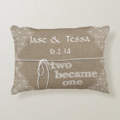 二人が一つにな結婚った アクセントクッション (正面)
