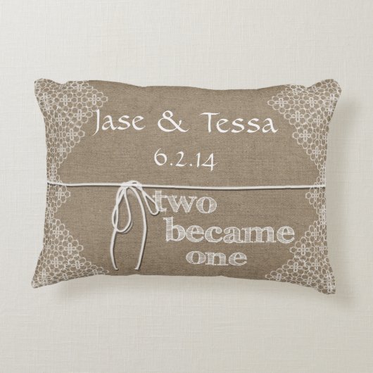 二人が一つにな結婚った アクセントクッション (裏面)
