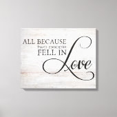 二人が恋に落ちたからさ キャンバスプリント (正面)