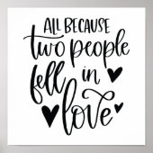 二人が恋に落ちたからさ ポスター (正面)