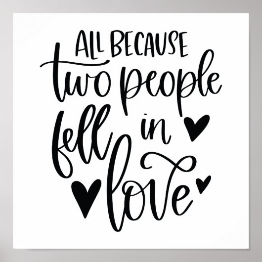 二人が恋に落ちたからさ ポスター (正面)