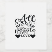 二人が恋に落ちたからさ ワインラベル (シングルラベル)