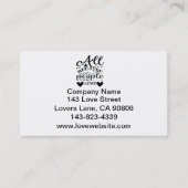 二人が恋に落ちたからさ 名刺 (正面)