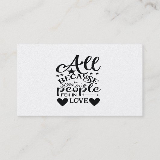 二人が恋に落ちたからさ 名刺 (裏面)