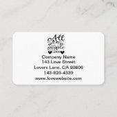 二人が恋に落ちたからさ 名刺 (正面)