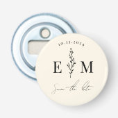 二人だけのシャワーパーティー ウェディングの保存日 栓抜き (正面)