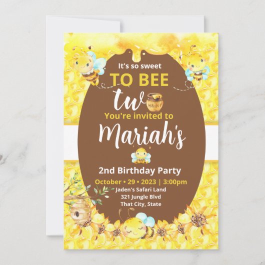 二人でのお誘いなんて、うれしいわ 招待状 (正面)