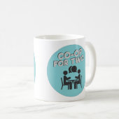 二人でコープ ロゴ入り 11oz マグカップ (正面右)