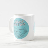 二人でコープ ロゴ入り 11oz マグカップ (正面左)