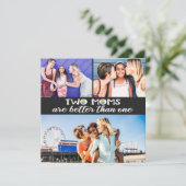 二人で母の日を祝う方が一人よりよっぽど素敵な写真カード (スタンド正面)