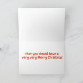 二人とも聖降誕祭お目出度う シーズンカード (内部)