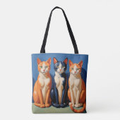 二人のイチョウとタキシード トートバッグ (裏面)