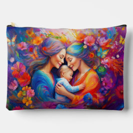 二人のママとベビー アクセサリーポーチ