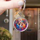 二人のママとベビー キーホルダー