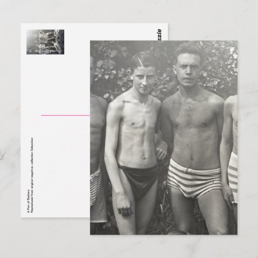 二人の入浴者 ポストカード (正面/裏面)