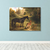 二人の友人 キャンバスプリント (インサイチュ (ウッドフロア))