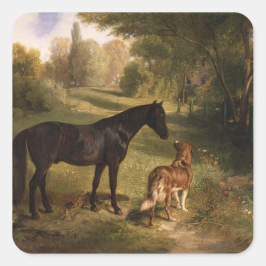 二人の友人 スクエアシール (正面)