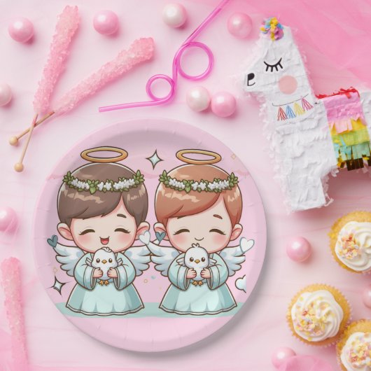 二人の天の保護者 ペーパープレート (パーティー)