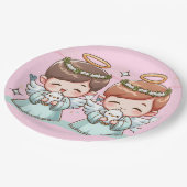 二人の天の保護者 ペーパープレート (アングル)