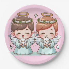 二人の天の保護者 ペーパープレート